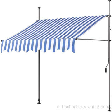 Manual Vertikal Penarik Balkon Penjepit Awning